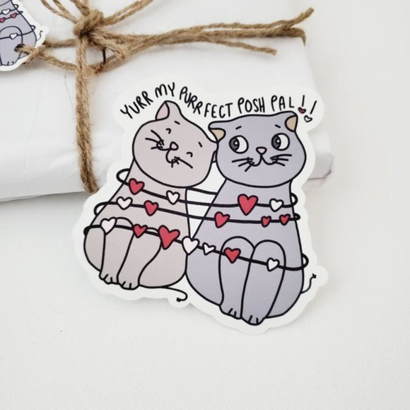 LB058 HANG TAGS Yurr My Purrrfect Posh Pal Cat Animal Lover Friend [Price Firm] - Picture 5 of 7